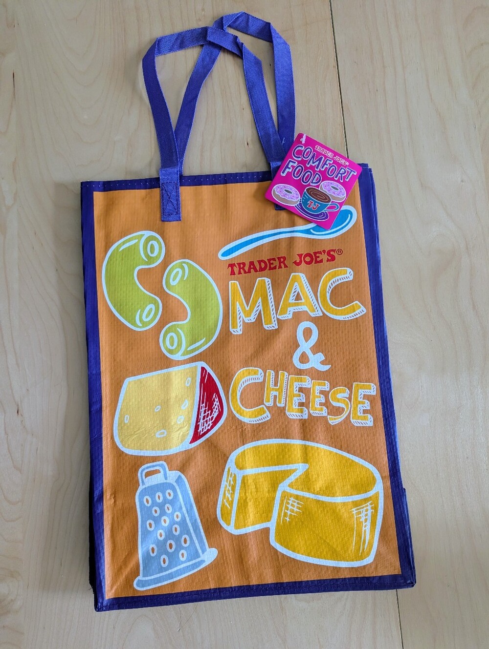 ***Free***New Trader Joe's Comfort Food Reusable Shopping Bag